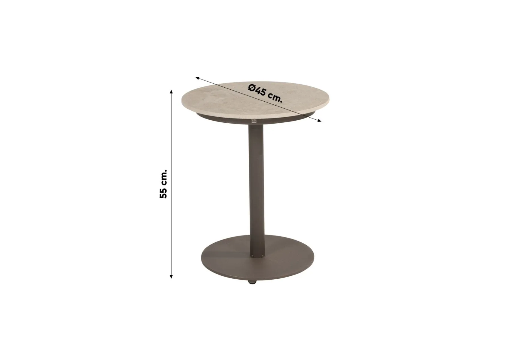 4 Seasons Ezra/Boaz modulaire loungeset met 3-delige tafelset - Latte/Terre