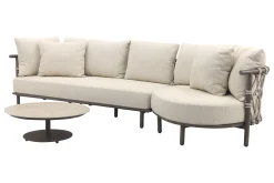 4 Seasons Ezra/Boaz 4-zits loungeset - Latte/Terre