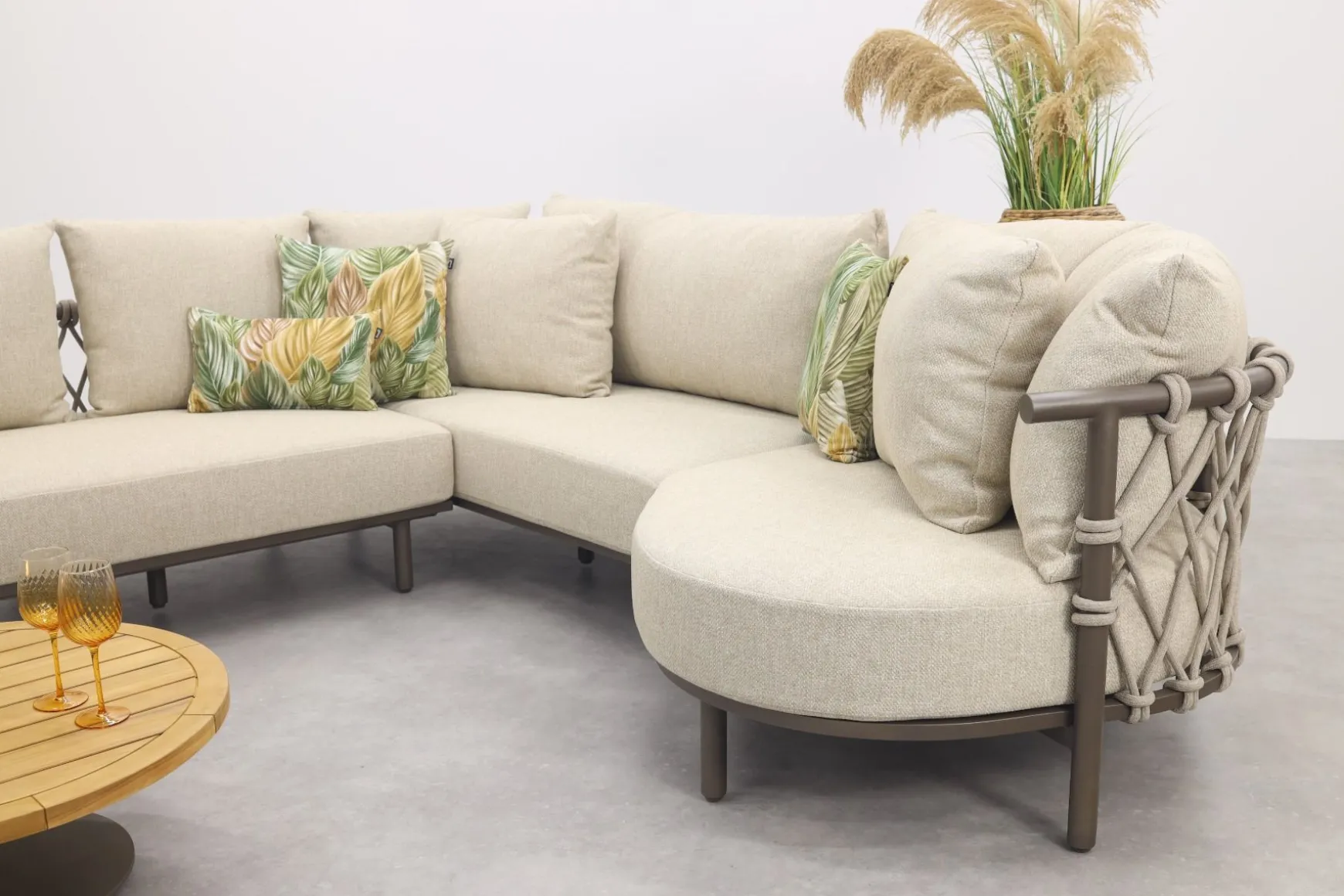 4 Seasons Ezra/Volta modulaire loungeset (4-delig) - Latte/Terre