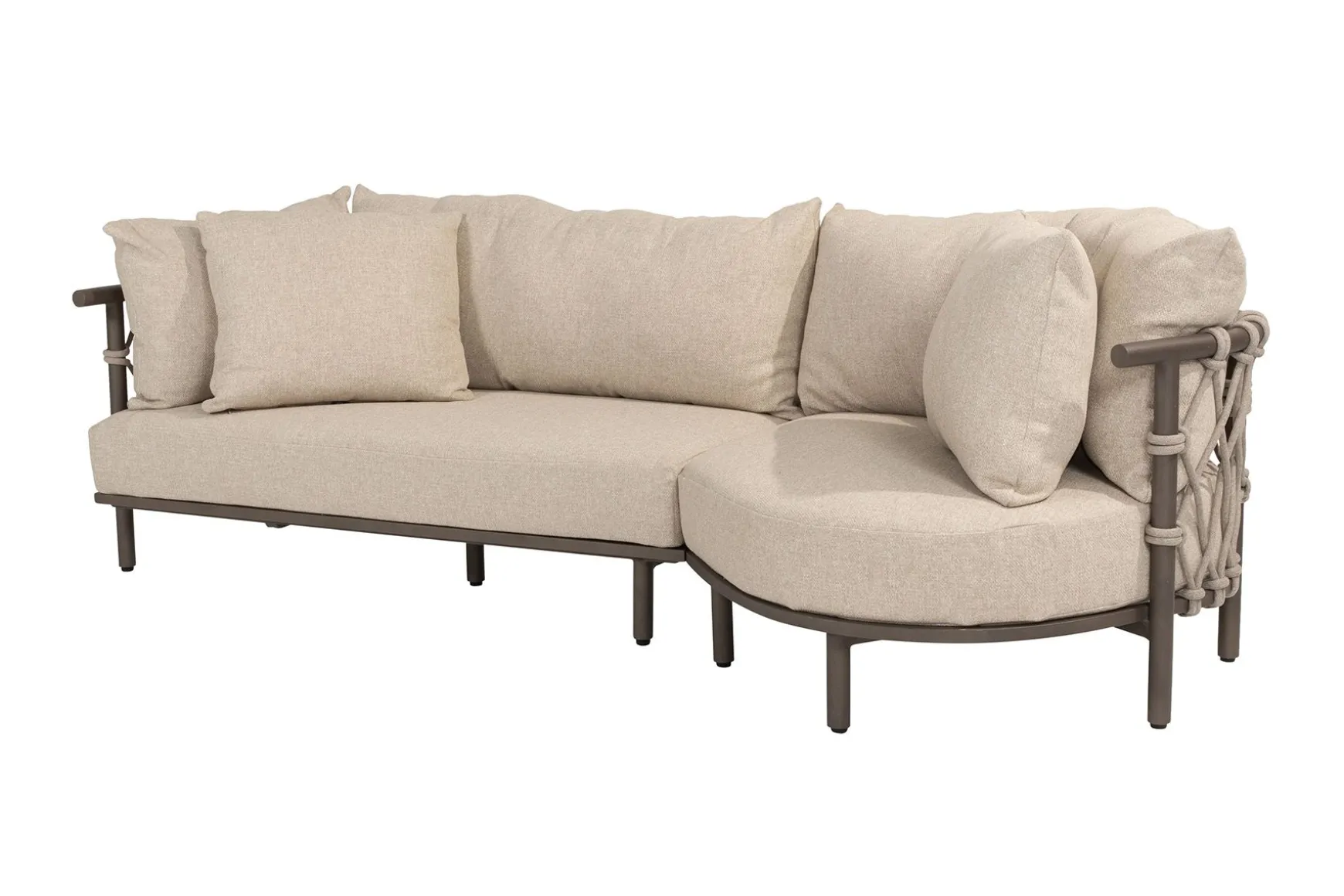 4 Seasons Ezra/Volta 3-zits loungeset - Latte/Terre
