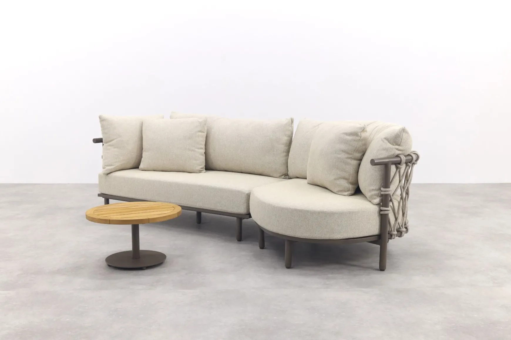 4 Seasons Ezra/Volta 3-zits loungeset - Latte/Terre