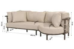 4 Seasons Ezra/Volta 3-zits loungeset - Latte/Terre