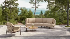 4 Seasons Ezra/Volta 3-zits loungeset - Latte/Terre
