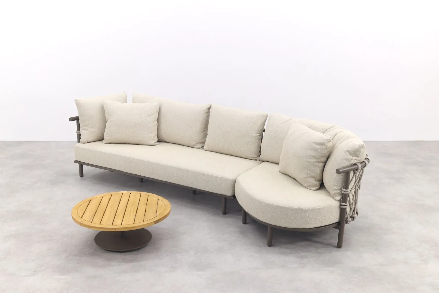 4 Seasons Ezra/Volta 4-zits loungeset - Latte/Terre