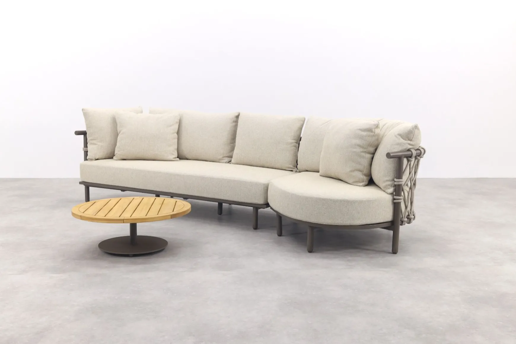4 Seasons Ezra/Volta 4-zits loungeset - Latte/Terre
