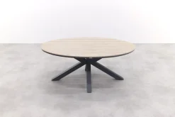 4 Seasons Fabrice antraciet / GI Edison 180 x 115 cm. tafel - ovale tuinset