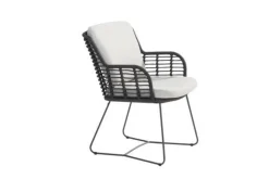 4 Seasons Fabrice antraciet/Prado 160 cm. - ronde tuinset