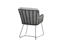 4 Seasons Fabrice antraciet/Prado 160 cm. - ronde tuinset