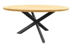 4 Seasons Fabrice antraciet/Prado 160 cm. - ronde tuinset