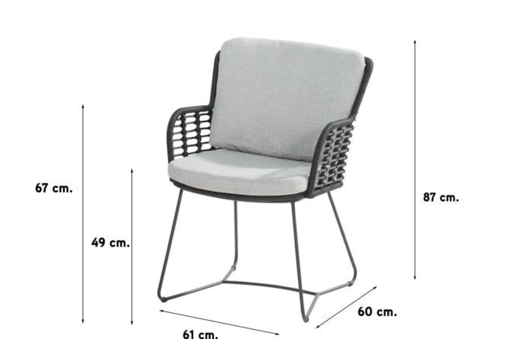 4 Seasons Fabrice / GI Edison 148 cm. - ronde tuinset