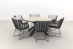 4 Seasons Fabrice / GI Edison 148 cm. - ronde tuinset