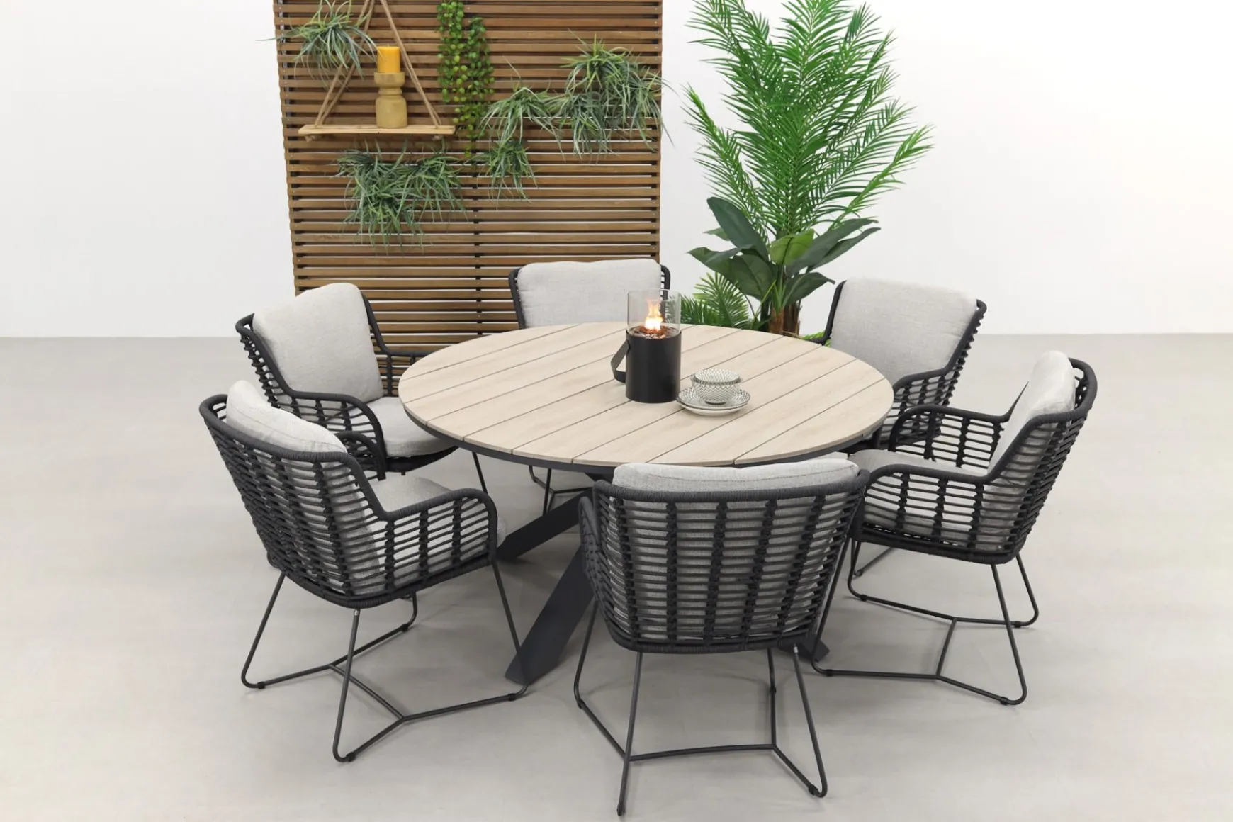 4 Seasons Fabrice / GI Edison 148 cm. - ronde tuinset