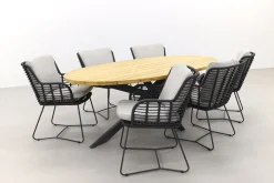 4 Seasons Fabrice/Taste Prado Ellips 240x115 cm. tuinset - 7 delig