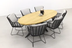 4 Seasons Fabrice/Taste Prado Ellips 240x115 cm. tuinset - 7 delig