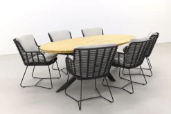 4 Seasons Fabrice/Taste Prado Ellips 240x115 cm. tuinset - 7 delig