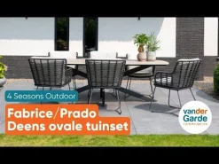 4-Seasons Fabrice tuinstoel - Antraciet (1 stuk)