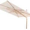 4 Seasons Finca Zweefparasol 400x300 cm. - zand/woodlook
