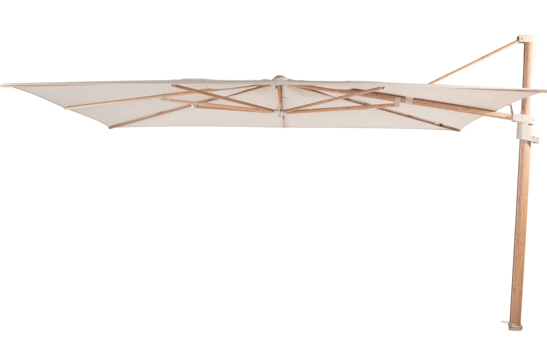 4 Seasons Finca Zweefparasol 400x300 cm. - zand/woodlook