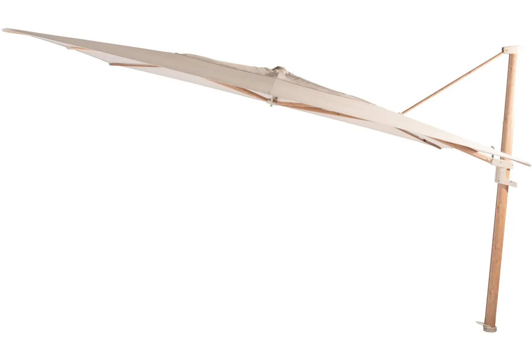 4 Seasons Finca Zweefparasol 400x300 cm. - zand/woodlook