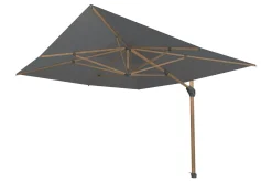 4-Seasons Hacienda zweefparasol 300 x 400 cm. Woodlook - Charcoal