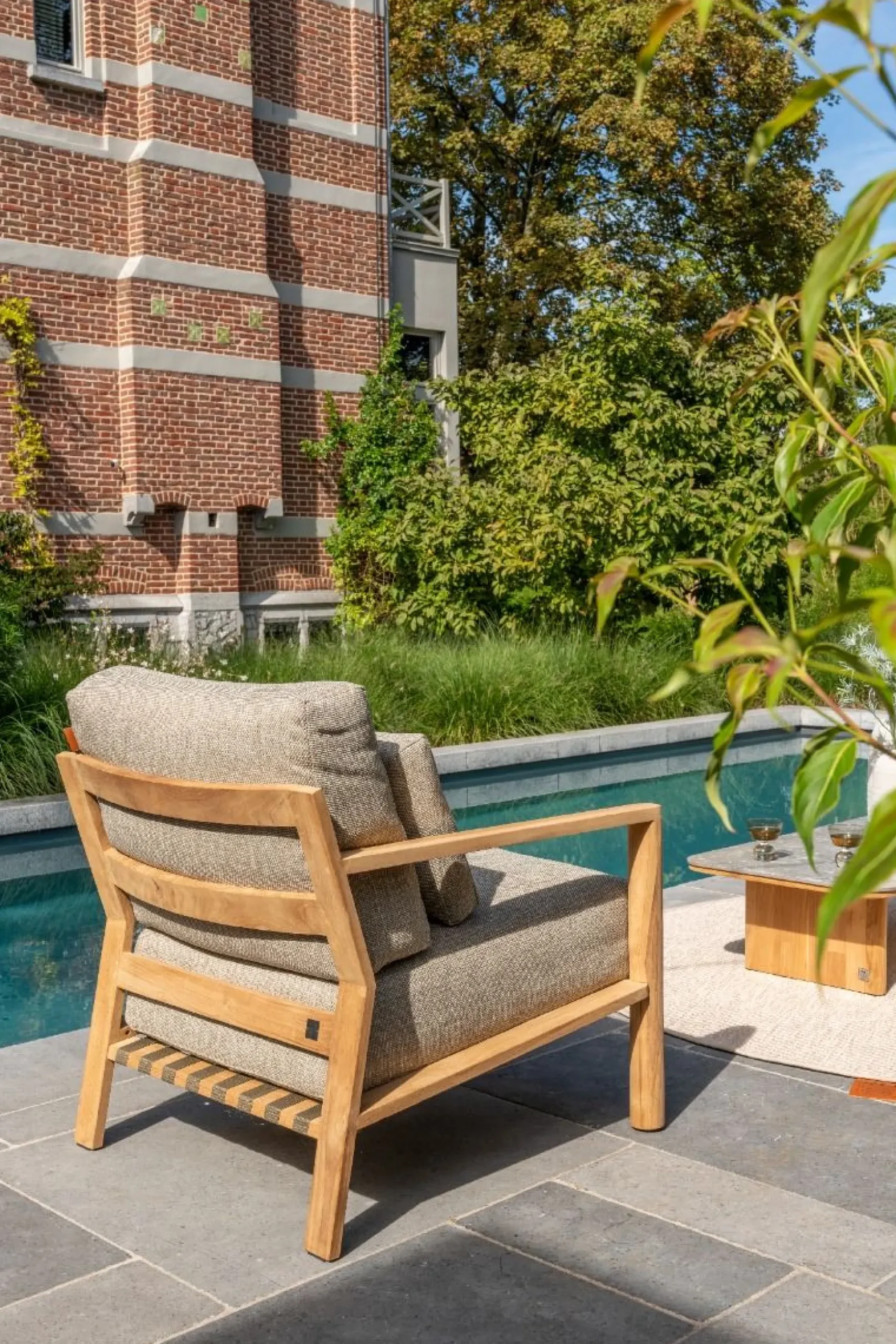 4 Seasons Lucas loungestoel (1 stuk) - teakhout