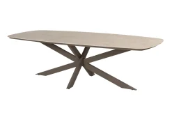 4 Seasons Nevada low dining - keramisch Deens ovale tuintafel 250x105 cm. - Terre