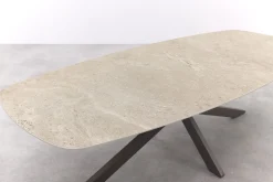 4 Seasons Nevada low dining - keramisch Deens ovale tuintafel 250x105 cm. - Terre