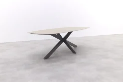 4 Seasons Nevada low dining - keramisch Deens ovale tuintafel 250x105 cm. - Terre