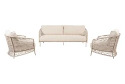 4 Seasons Puccini stoel-bank loungeset - 3-delig