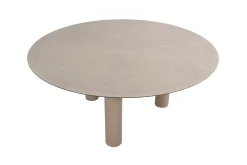 4 Seasons Sardinia/Donato low dining tuinset Ø160 cm. (7-delig) - Latte