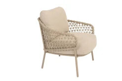 4 Seasons Sardinia/Donato low dining tuinset Ø160 cm. (7-delig) - Latte
