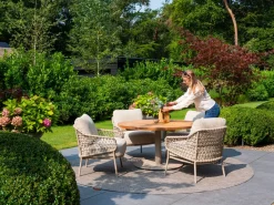 4 Seasons Sardinia low dining tuinstoel - Latte