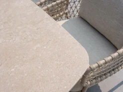 4 Seasons Sardinia low dining tuinstoel - Latte