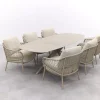 4 Seasons Sardinia/Nevada low dining tuinset (7-delig) - Latte