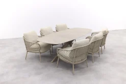 4 Seasons Sardinia/Nevada low dining tuinset (7-delig) - Latte