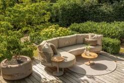 4 Seasons Sardinia ronde hoekbank - Latte