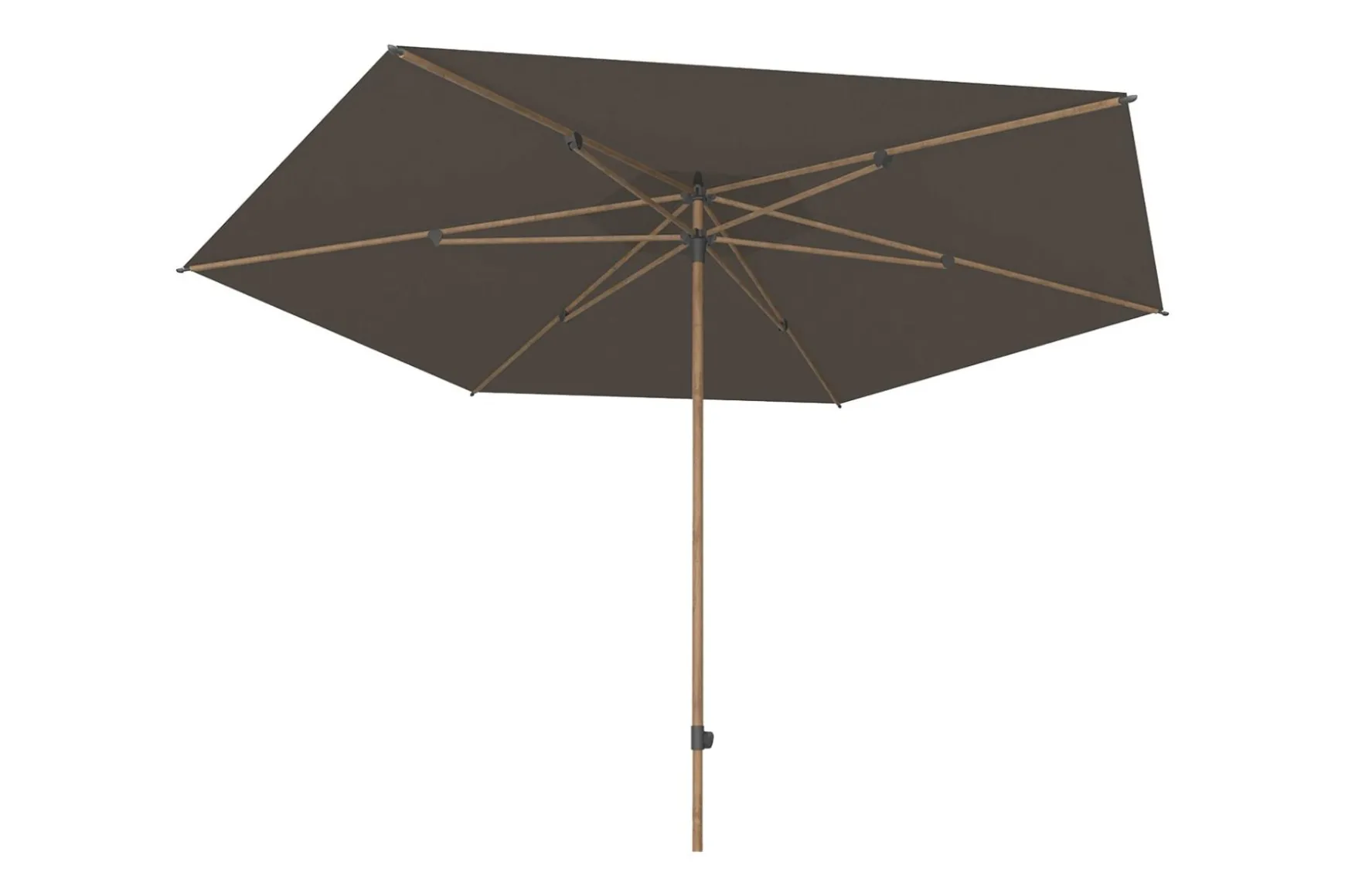 4-Seasons stokparasol Azzurro 300 cm - Woodlook/charcoal