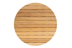 4 Seasons Verdi ronde bijzettafel teak 45 cm. - latte