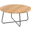 4 Seasons Verdi ronde salontafel teak 73 cm. - antraciet