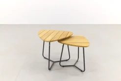 4 Seasons Verdi set van 2 teak driehoekige salontafels