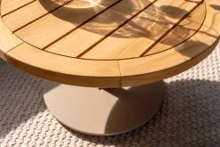 4 Seasons Volta koffietafel - teakhout/taupe - Ø60