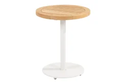 4 Seasons Volta koffietafel - teakhout/wit - Ø45