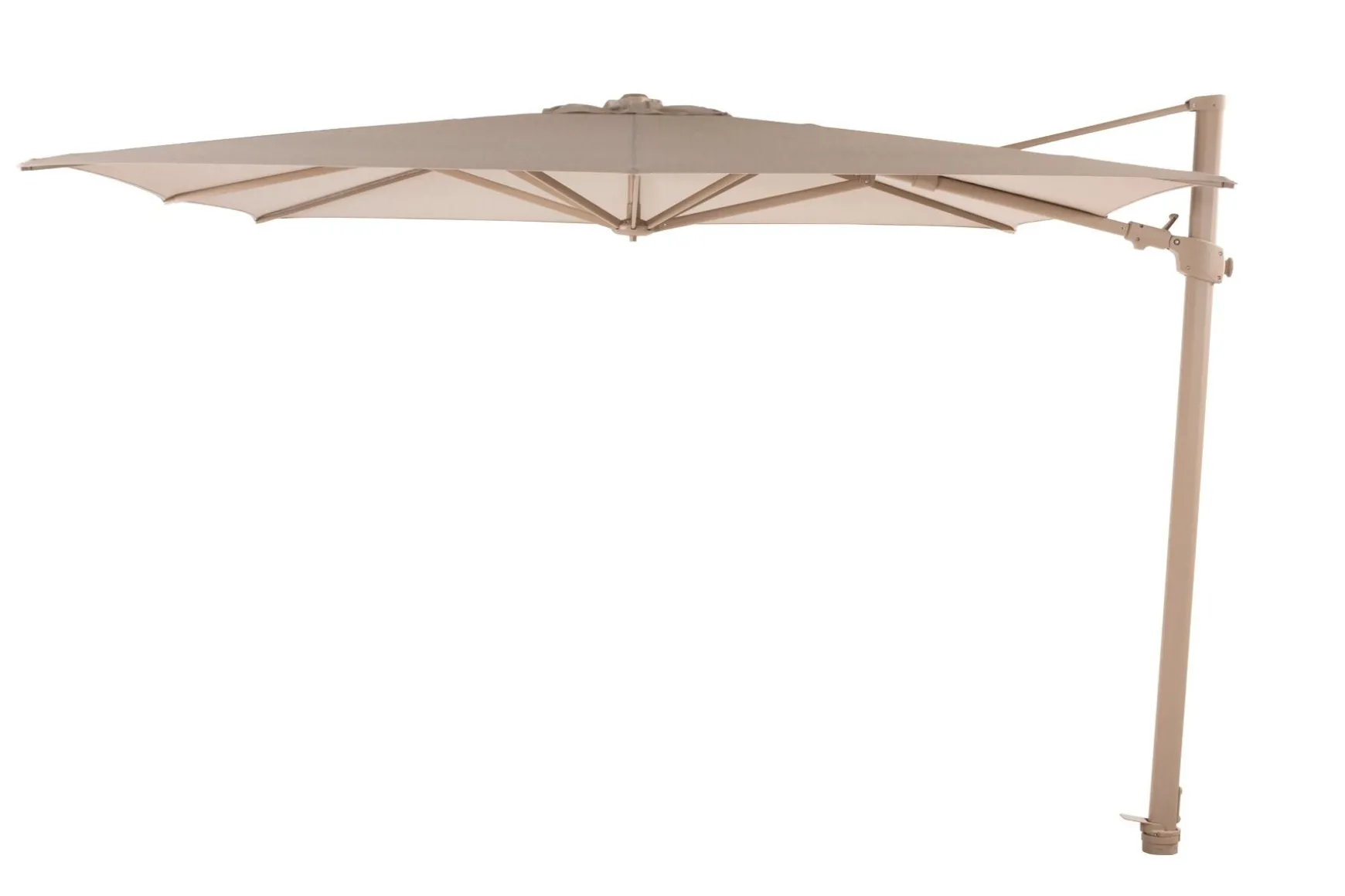 4-Seasons zweefparasol Siesta Premium 300 x 300 cm - Latte/Zand