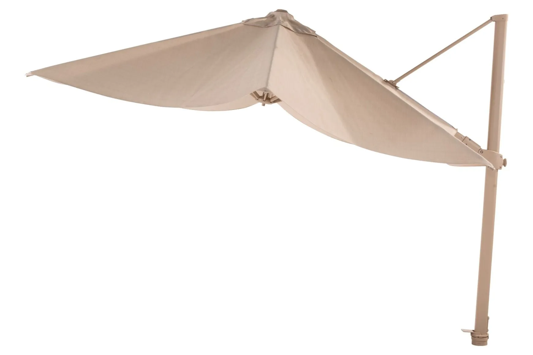 4-Seasons zweefparasol Siesta Premium 300 x 300 cm - Latte/Zand