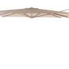 4-Seasons zweefparasol Siesta Premium 300 x 300 - Latte met voet en hoes