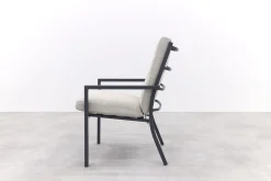 Sergio lounge dining set met stoel - Carbon/Desert - 3-delig links