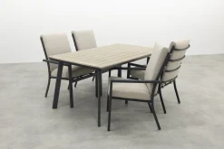 Sergio/Vigo 160x90 cm. tuinset 5-delig