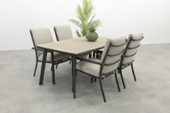 Sergio/Vigo 160x90 cm. tuinset 5-delig