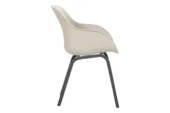 Set van 4 - Hartman Le Soleil Element dining armstoel - Soft Taupe/Black