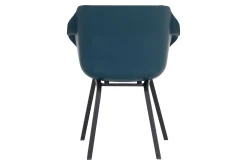 Set van 4 - Hartman Sophie Element dining armstoel - Steel Blue - Alu poot OP=OP